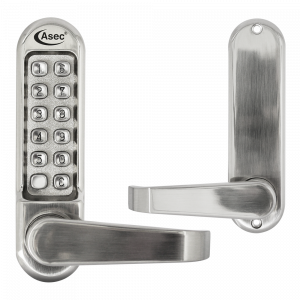 ASEC AS4300 Series Lever Operated Digital Lock No Latch - AS4304 Stainless Steel