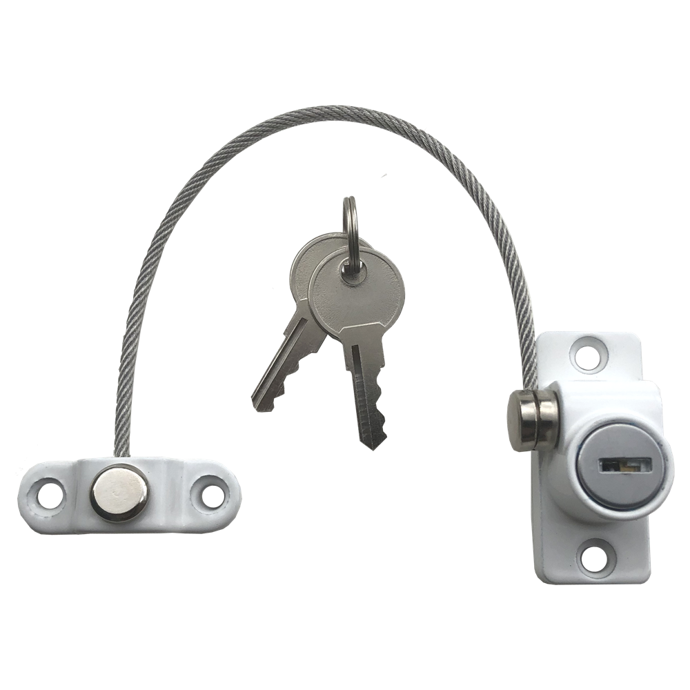 Asec Vital 200mm x 3.5mm Lockable Cable Window Restrictor