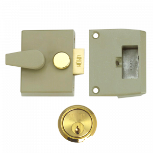 UNION 1026, 1027 & 1028 Non-Deadlocking Nightlatch - 1027 - 40mm CG Case - PL Cyl Visi