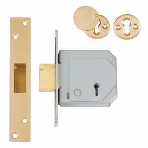 UNION C-Series 3G114E BS 5 Lever Deadlock - 67mm PB KD Boxed
