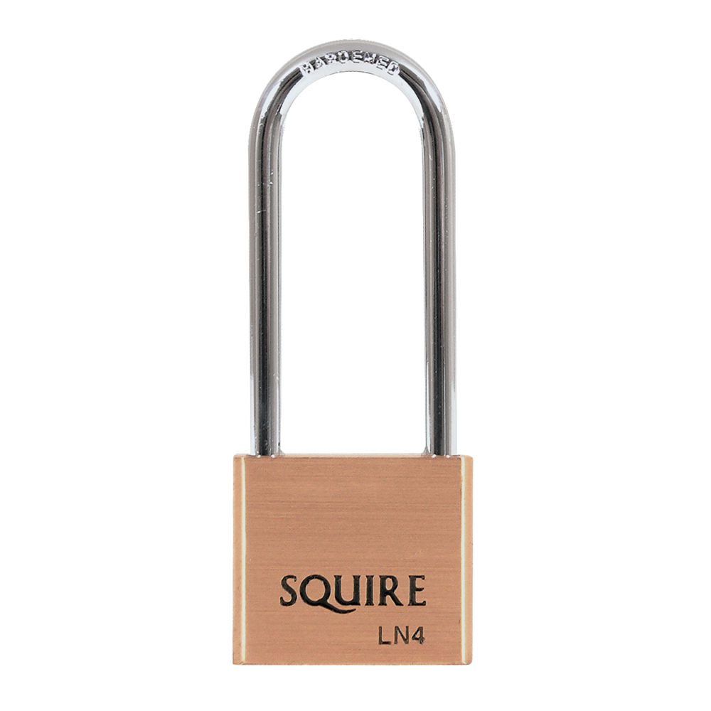 SQUIRE Lion Range Brass Long Shackle Padlocks