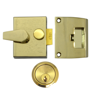 UNION 1026, 1027 & 1028 Non-Deadlocking Nightlatch - 1027 - 40mm EB Case - PL Cyl Visi