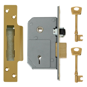UNION C-Series 3K74 5 Lever Sashlock - 67mm PB KD Boxed