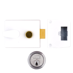 UNION 1047 & 1048 Deadlocking Nightlatch - 1048 - 60mm WE Case - SC Cyl Boxed