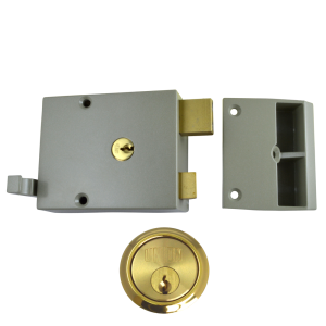 UNION 1332 & 1334 Drawback Rimlock - 60mm CG Case - PL Cyl Visi