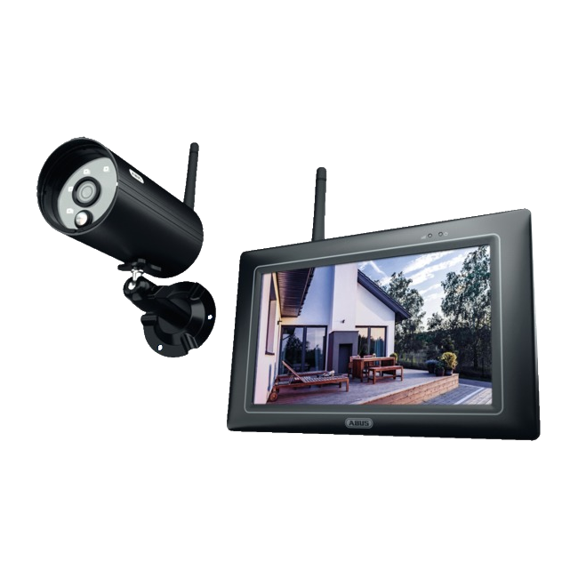 ABUS PPDF16000 OneLook Wireless IR Outdoor 7 Inch Touchscreen Surveillance Set