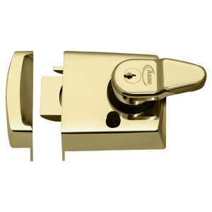 ASEC Kite BS Auto Deadlocking Nightlatch - 60mm PB Visi