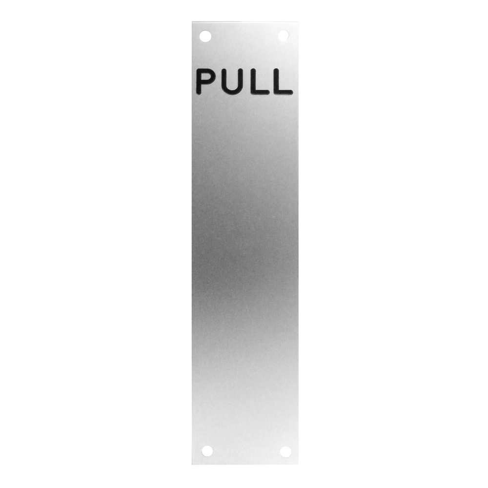 ASEC 75mm Wide Aluminium `Pull` Finger Plate