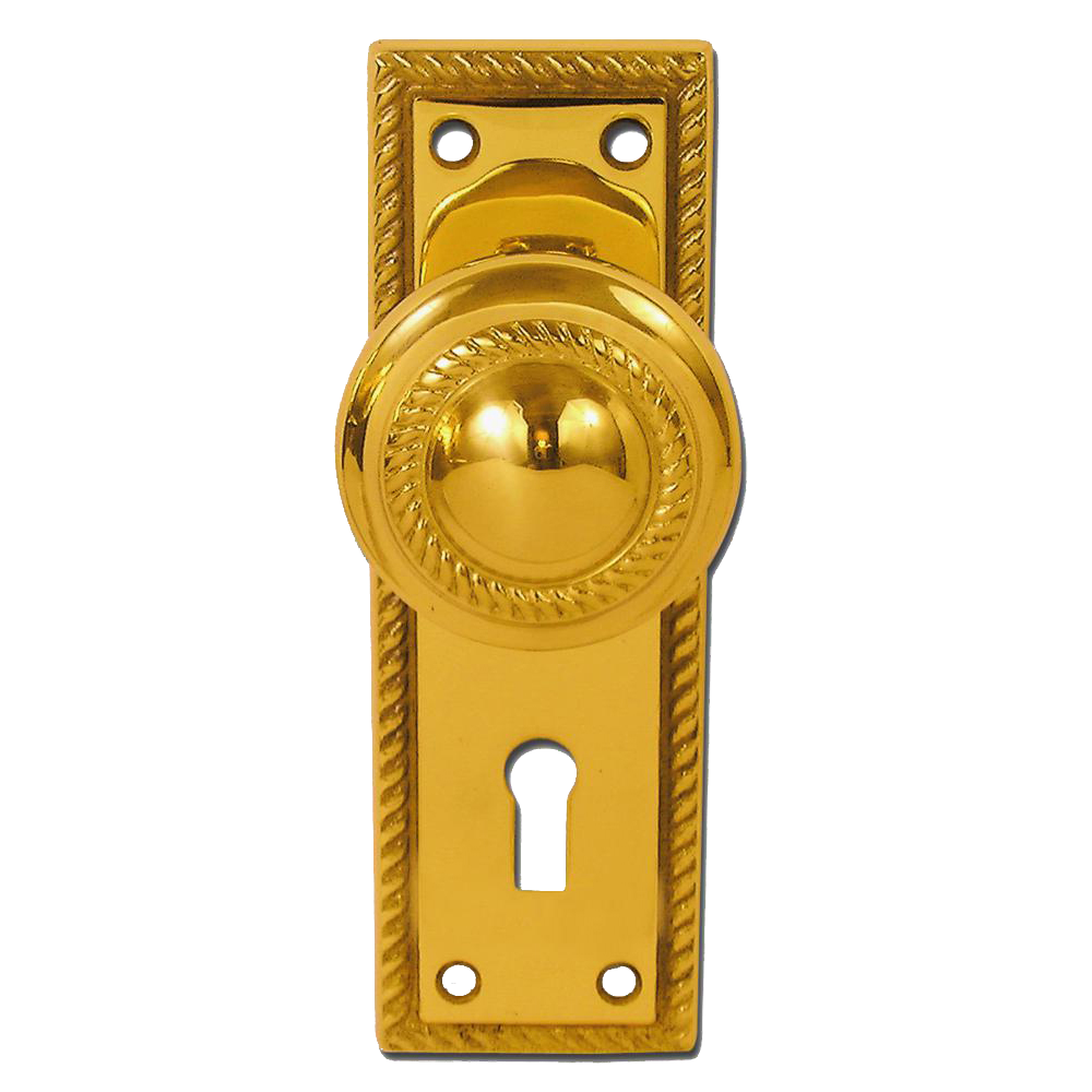 ASEC Georgian UK Plate Mounted Knob