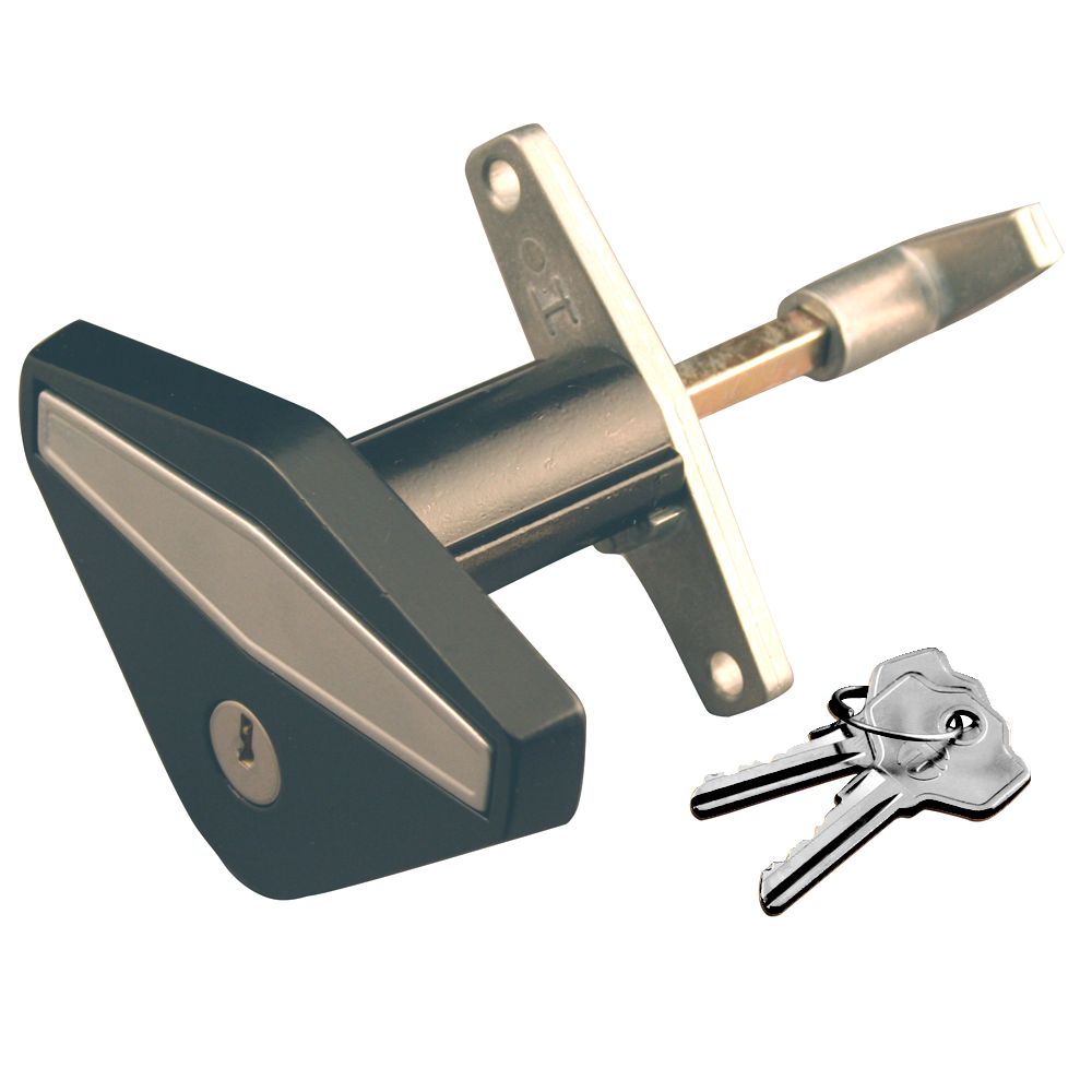 STARFLEET STAR0045 Flush Fitting Rear Fix Anti-Vandal Garage Door Lock