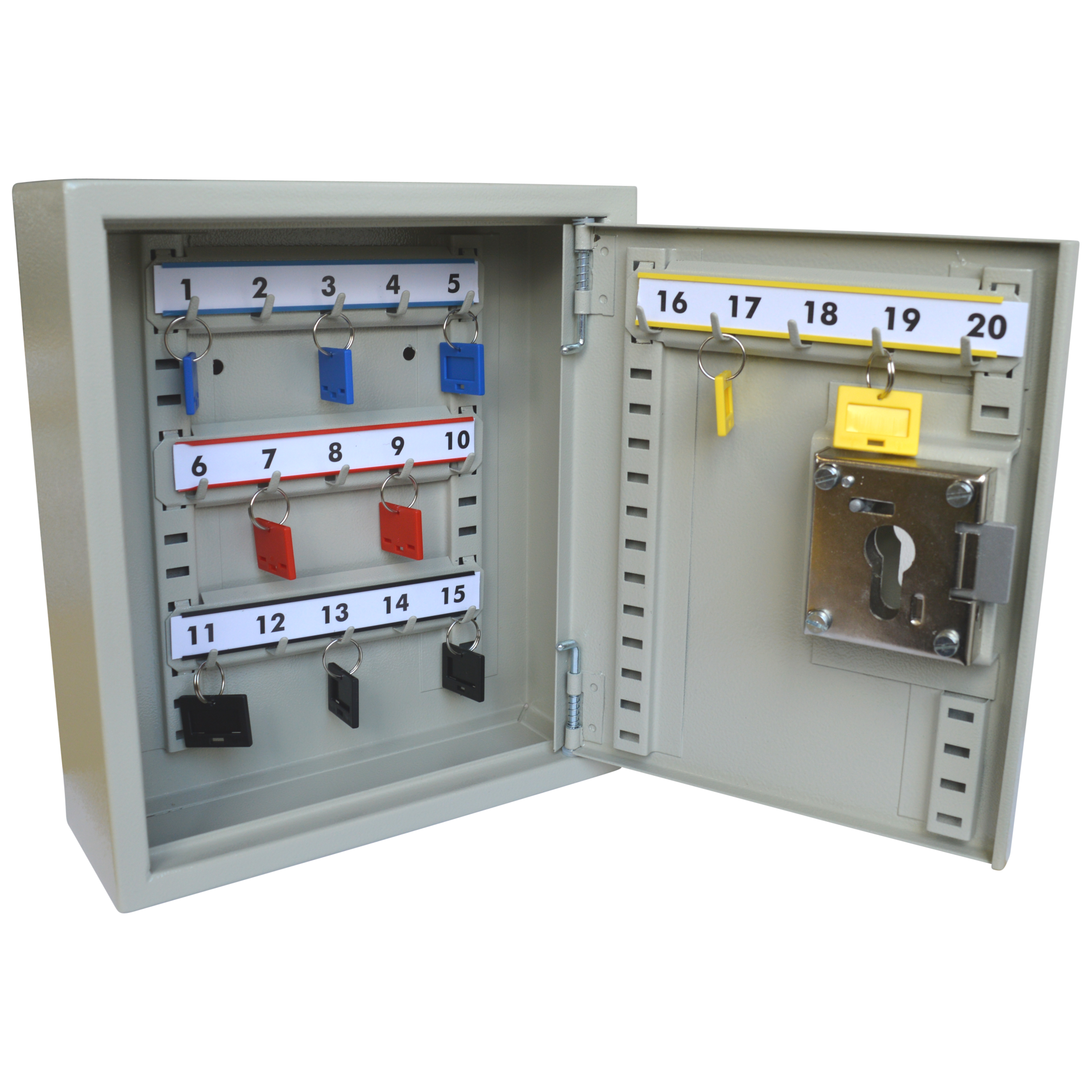ASEC Euro Cylinder Operated Key Cabinet