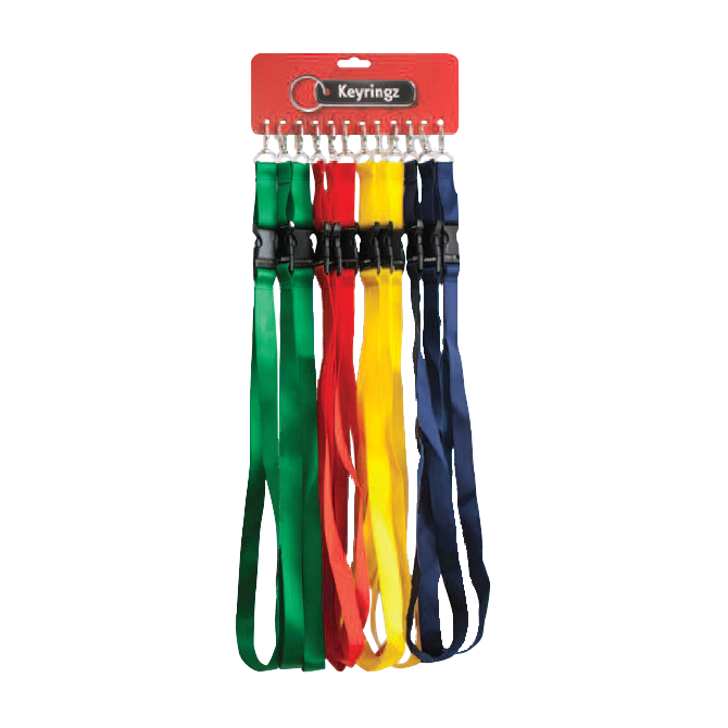 ASEC Assorted Coloured Lanyards