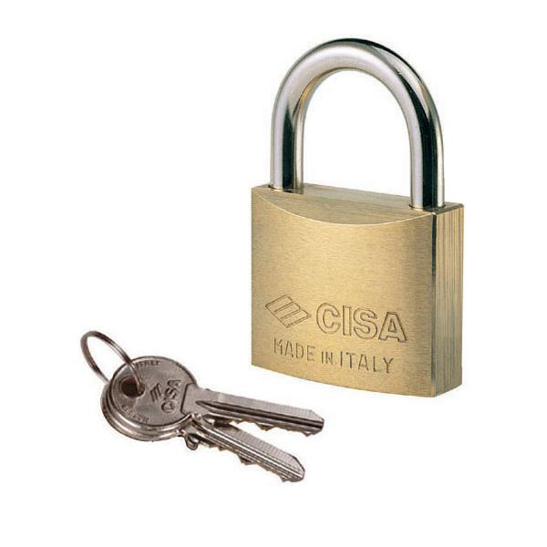 CISA 22010 KA Open Shackle Brass Padlock