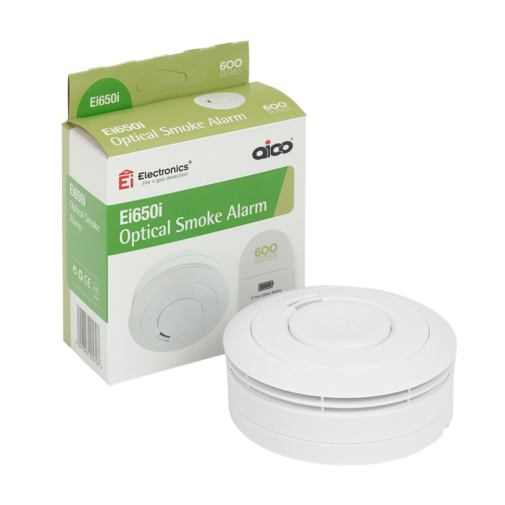 EI  Battery Powered Optical Smoke Alarm