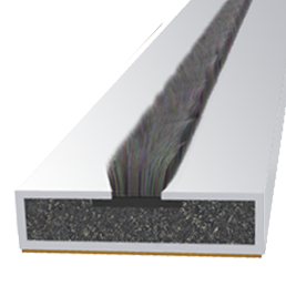 FIRESTOP Intumescent Strip 2.1m x 4mm Fire & Smoke Brush Seal