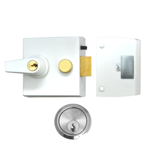 UNION 1097 & 1098 Auto Deadlocking Nightlatch - 1098 - 60mm WE Case - SC Cyl Boxed