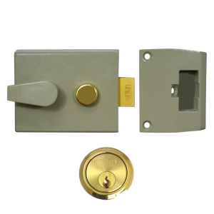 UNION 1026, 1027 & 1028 Non-Deadlocking Nightlatch - 1028 - 60mm CG Case - PL Cyl Visi