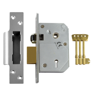 UNION C-Series 3K74E BS 5 Lever Sashlock - 67mm SC KD Visi