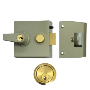 UNION 1097 & 1098 Auto Deadlocking Nightlatch - 1098 - 60mm CG Case - PL Cyl Boxed