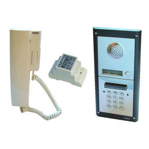 VIDEX 4K Series Audio 1 Way Intercom Kit Complete With Keypad - Flush