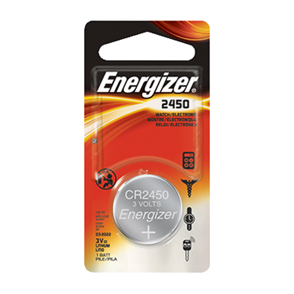 ENERGIZER CR2450 3V Lithium Coin Cell Battery