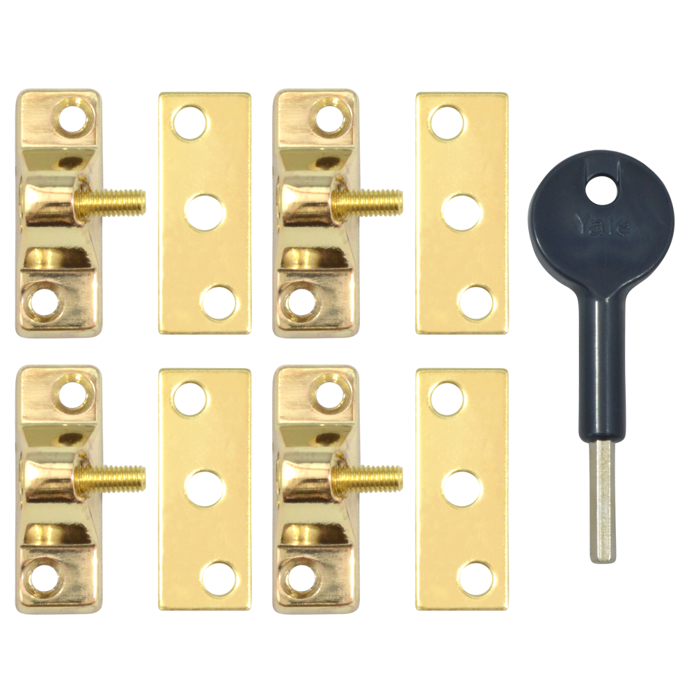 YALE 8K118 Casement Window Lock - 4 Pack
