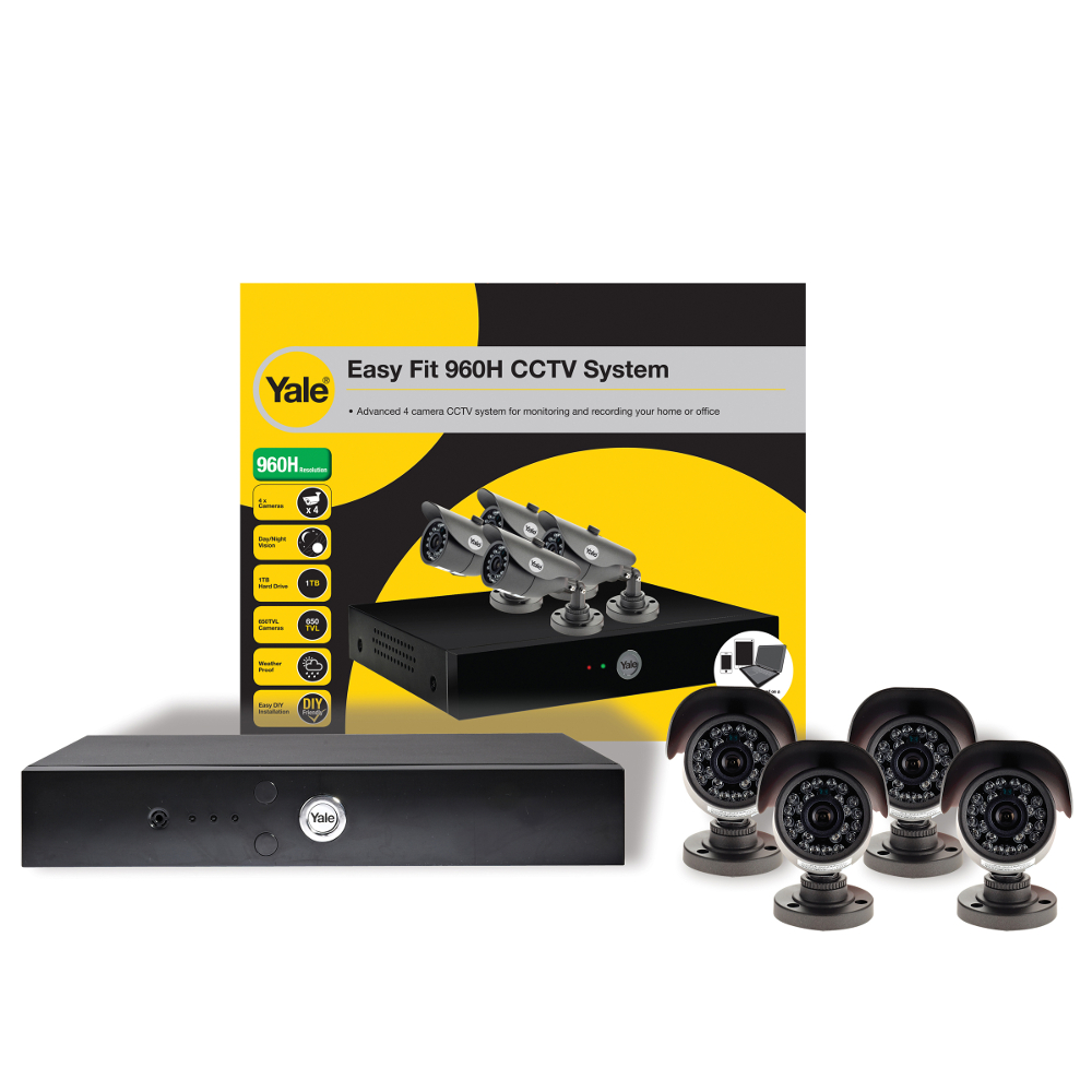 YALE Easy Fit 960H CCTV Kit