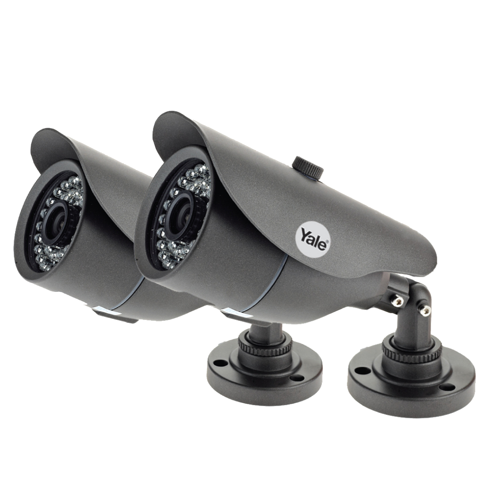 YALE Easy Fit Easy Fit SCH-85B40B 700TVL Indoor / Outdoor Bullet Camera Twin Pack