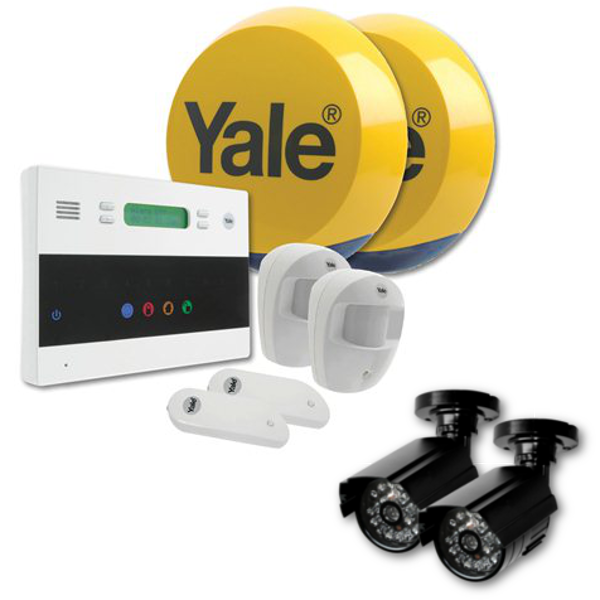 YALE EF-KIT2-DC1X2 Alarm Kit with 2 x Free Dummy CCTV Cameras