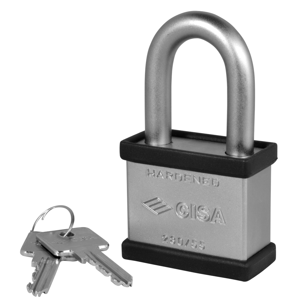 CISA 28050 & 28350 LIM Steel Long Shackle Padlocks