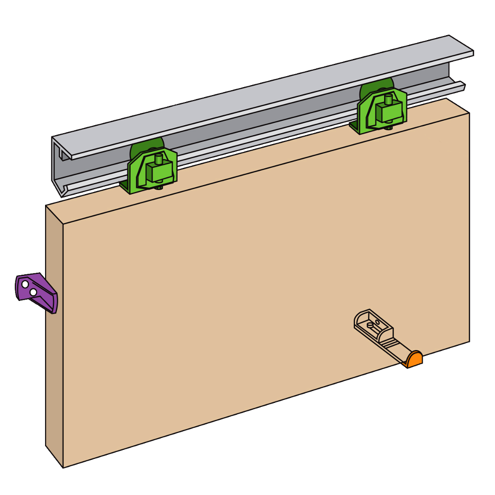 HENDERSON Senator Single Track Sliding Door Gear